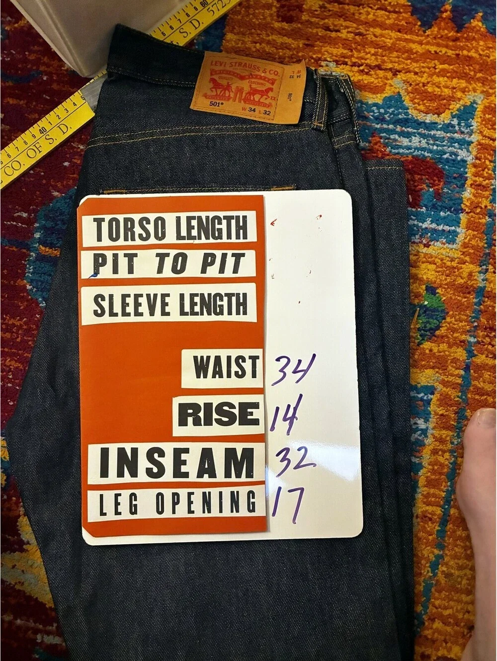 Modern Levi's 501 Original Fit NWOT Jeans Waterless Button